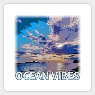 ocean vibes, OIL PAINTING Magnet